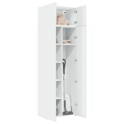 Berkfield Home Storage Cabinet White 70x42.5x225 cm Engineered Wood - thumbnail 3