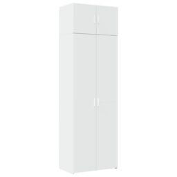 Berkfield Home Storage Cabinet White 70x42.5x225 cm Engineered Wood - thumbnail 2