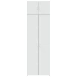 Berkfield Home Storage Cabinet White 70x42.5x225 cm Engineered Wood - thumbnail 4
