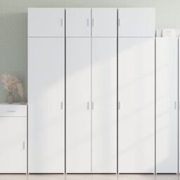 Berkfield Home Storage Cabinet White 70x42.5x225 cm Engineered Wood - thumbnail 1