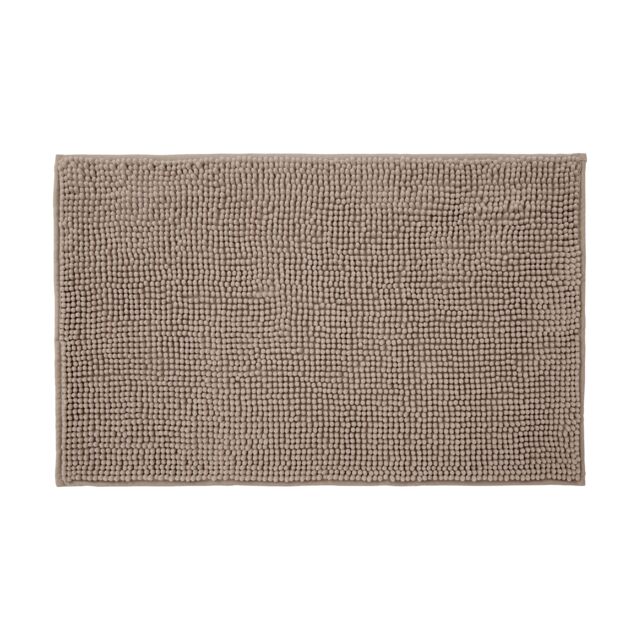 Allure Bath Fashions Chenille Bobble Bath Mat 50 x 80cm - Super Soft Microfibre & Non-Slip in Brown - Size: 50 x 80 cm - image 1