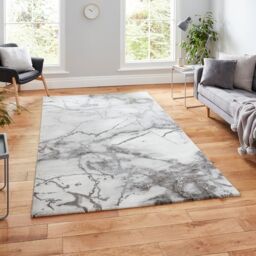 The Rug Shop UK Modern Easy To Clean Stain-Resistant Area Rug in Light Grey - Size: 200 cm x 290 cm - thumbnail 1