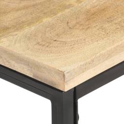 Berkfield Home Side Table 40x40x35 cm Solid Mango Wood in Brown - Size: 40 x 40 x 35 cm