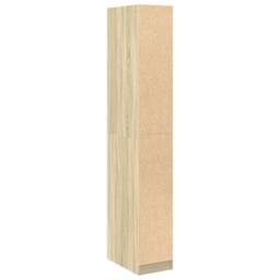 Berkfield Home Wardrobe Sonoma Oak 30x50x200 cm Engineered Wood in Natural - Size: 30 x 50 x 200 cm - thumbnail 6