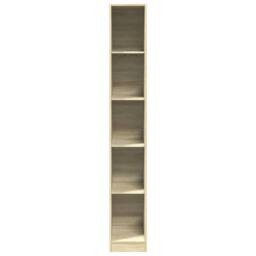 Berkfield Home Wardrobe Sonoma Oak 30x50x200 cm Engineered Wood in Natural - Size: 30 x 50 x 200 cm - thumbnail 4