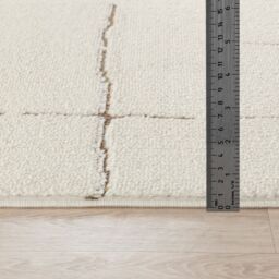 Livabliss Freud-Modern Ivory Black Brown High Pile Living Dining Bedroom Rug - Size: 200 cm x 275 cm - thumbnail 7