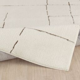 Livabliss Freud-Modern Ivory Black Brown High Pile Living Dining Bedroom Rug - Size: 200 cm x 275 cm - thumbnail 4