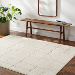 Livabliss Freud-Modern Ivory Black Brown High Pile Living Dining Bedroom Rug - Size: 200 cm x 275 cm - thumbnail 8