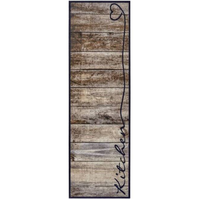THE RUGS Washable Kitchen Rug & Runner - Polyamide Non Slip Floor Runner in Brown - Size: 50 cm x 150 cm - image 1