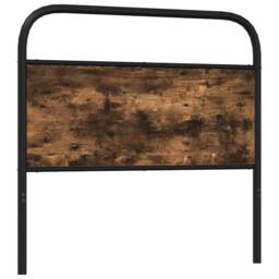 Berkfield Home Headboard Smoked Oak 90 cm Steel & Engineered Wood in Brown - thumbnail 5