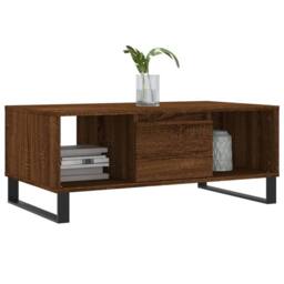 Berkfield Home Modern Coffee Table Brown Oak 90x50x36.5 cm Engineered Wood