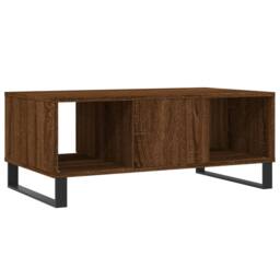 Berkfield Home Modern Coffee Table Brown Oak 90x50x36.5 cm Engineered Wood - thumbnail 8