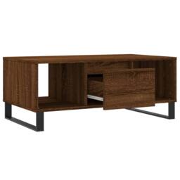Berkfield Home Modern Coffee Table Brown Oak 90x50x36.5 cm Engineered Wood - thumbnail 6