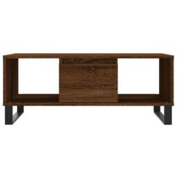 Berkfield Home Modern Coffee Table Brown Oak 90x50x36.5 cm Engineered Wood - thumbnail 5