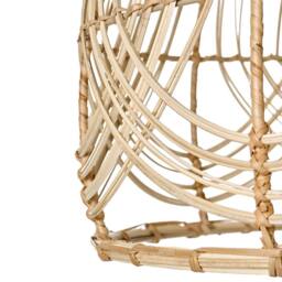 Wyld and Coco Boho Rattan Pendant Lamp Natural Shade with Iron Frame Handmade - thumbnail 7