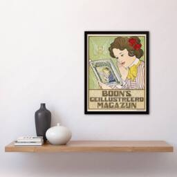 Artery8 Boons Illustrated Magazine Vintage Retro Framed Wall Art Print Caspel - Size: A4 - thumbnail 4