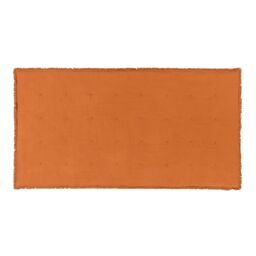 Yard Jaye Fringed Cotton Velvet Bedspread in Burnt Orange - thumbnail 4