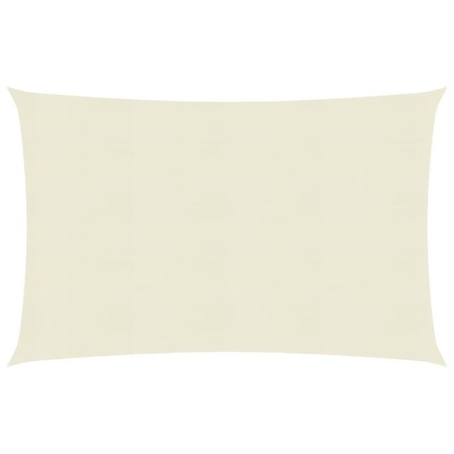Berkfield Home Sunshade Sail 160 g/m ² Cream 3x5 m HDPE in Beige - image 1