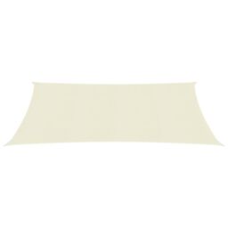 Berkfield Home Sunshade Sail 160 g/m ² Cream 3x5 m HDPE in Beige - thumbnail 2