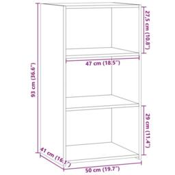 Berkfield Home Sideboard Concrete Grey 50x41x93 cm Engineered Wood - Size: 50 x 41 x 93 cm - thumbnail 9