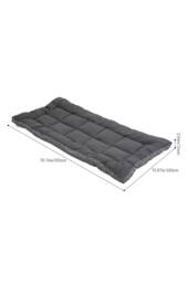 Living and Home 10cm Comfortable Quilted Mattress Topper in Grey - Size: Super King - thumbnail 8