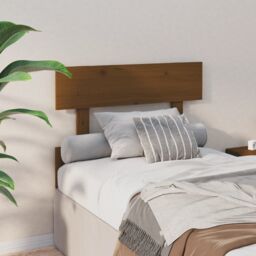 Berkfield Home Bed Headboard Honey Brown 103.5x3x81 cm Solid Wood Pine - thumbnail 4