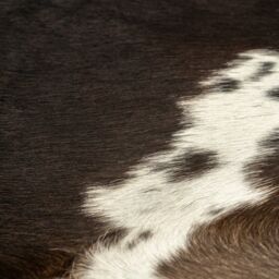 Berkfield Home Real Cow Hide Rug Black 150x170 cm - Size: 100 cm diameter - thumbnail 3