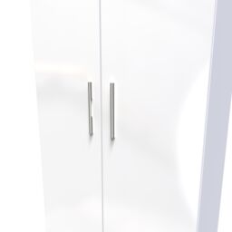 Ready Assembled 2 U Harrow 2 Door 2 Drawer Wardrobe (Ready Assembled) in White - thumbnail 4