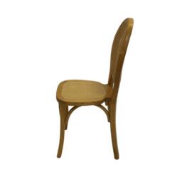 Nordara Wooden Kitchen Dining Chairs 4, Wooden Dining Chair, Cane Back X4 in Brown - thumbnail 6