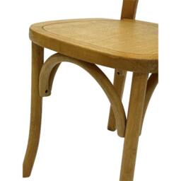 Nordara Wooden Kitchen Dining Chairs 4, Wooden Dining Chair, Cane Back X4 in Brown - thumbnail 4