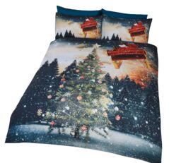 Rapport Home Northern Lights Duvet Cover Set with Pillowcase in Dark Blue - Size: King - thumbnail 2