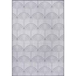 THE RUGS Flatweave Indoor Outdoor Reversible Rug Pangli Durable Polypropylene in Grey - Size: 240 cm x 330 cm - thumbnail 4