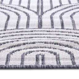 THE RUGS Flatweave Indoor Outdoor Reversible Rug Pangli Durable Polypropylene in Grey - Size: 240 cm x 330 cm - thumbnail 3