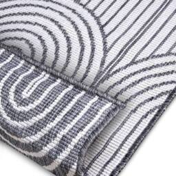 THE RUGS Flatweave Indoor Outdoor Reversible Rug Pangli Durable Polypropylene in Grey - Size: 240 cm x 330 cm - thumbnail 2