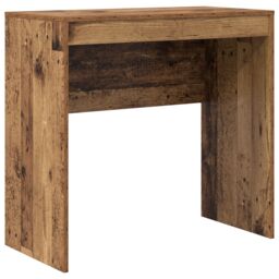 Berkfield Home Desk with Storage Old Wood Engineered Wood in Brown - thumbnail 4