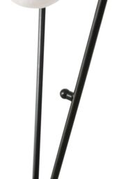 Black Metal Floor Lamp with Slim Design & Foot Switch - thumbnail 4