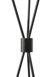 Black Metal Floor Lamp with Slim Design & Foot Switch - thumbnail 5