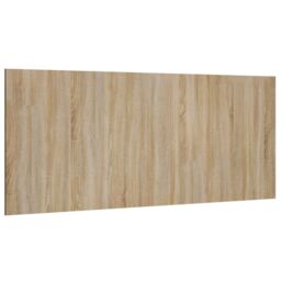 Berkfield Home Bed Headboard Sonoma Oak 200x1.5x80 cm Engineered Wood in Brown - thumbnail 2