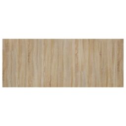 Berkfield Home Bed Headboard Sonoma Oak 200x1.5x80 cm Engineered Wood in Brown - thumbnail 6