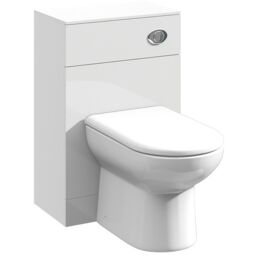 Balterley Slimline WC Unit Gloss White 500mm - thumbnail 1