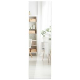 Costway Full Length Wall Mounted Mirror for Bathroom Bedro in White - thumbnail 1