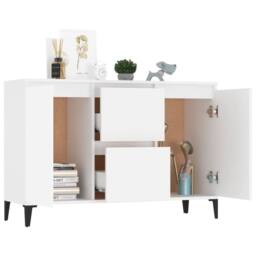 Berkfield Home Sideboard White 104x35x70 cm Engineered Wood - Size: 104 x 35 x 70 cm - thumbnail 1