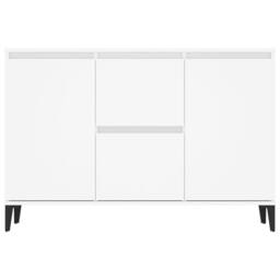 Berkfield Home Sideboard White 104x35x70 cm Engineered Wood - Size: 104 x 35 x 70 cm - thumbnail 5