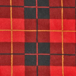 OHS Large Tartan Sherpa Flannel Fleece Throw Over Bed Blanket Check Red - Size: 150 cm x 180 cm - thumbnail 3