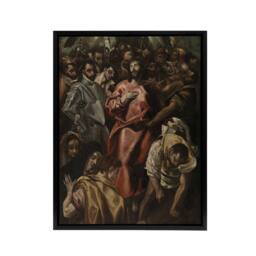 "Artery8 Espolio The Disrobing of Jesus Christ El Greco Framed Canvas Wall Art - Size: W24"" x H32""" - thumbnail 1