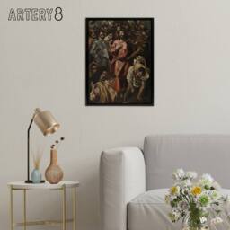 "Artery8 Espolio The Disrobing of Jesus Christ El Greco Framed Canvas Wall Art - Size: W24"" x H32""" - thumbnail 3