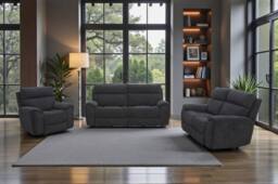 META Sofa Atlanta Power Recliner Chair in Black - thumbnail 2
