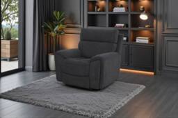 META Sofa Atlanta Power Recliner Chair in Black - thumbnail 1