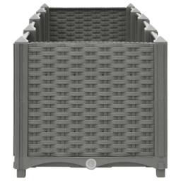 Berkfield Home Raised Bed 160x40x38 cm Polypropylene in Grey - Size: 160 x 40 x 38 cm - thumbnail 5