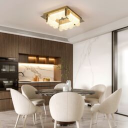 Garwarm 4 - Light 32cm LED Acrylic Flush Mount in Metallic Gold - thumbnail 6